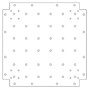 Galvanised bottom plate - 50 x 50 cm