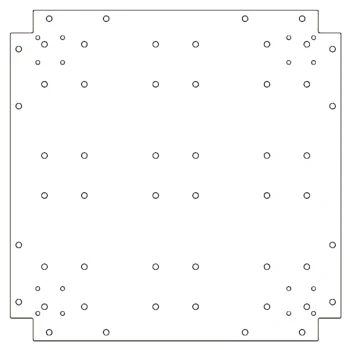 Galvanised bottom plate - 60 x 60 cm