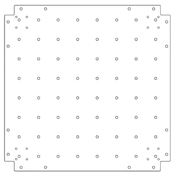 Galvanised bottom plate - 70 x 70 cm