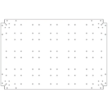 Galvanised bottom plate - 80 x 120 cm