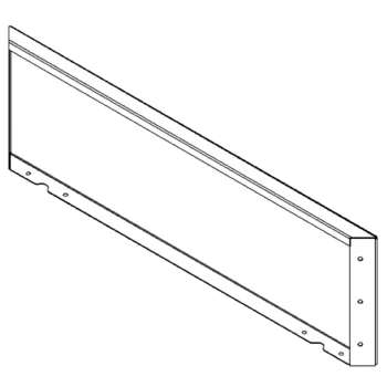 Steel planter - Panel - 30 x 100 cm - RAL7016 matt (anthracite grey)