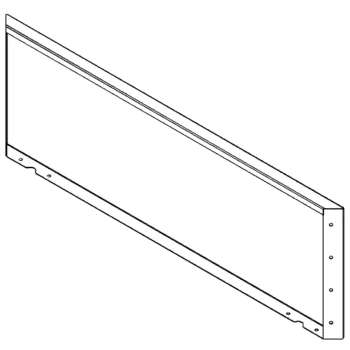 Steel planter - Panel - 40 x 120 cm - RAL9005 matt (white)