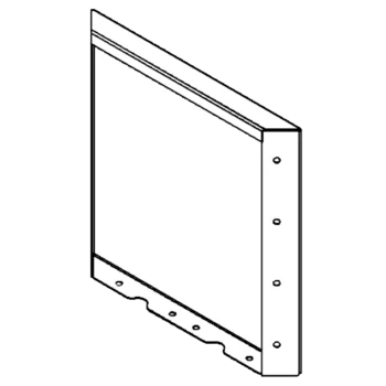Steel planter - Panel - 40 x 40 cm - RAL7016 matt (anthracite grey)