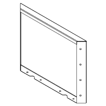 Steel planter - Panel - 40 x 50 cm - RAL9005 matt (white)