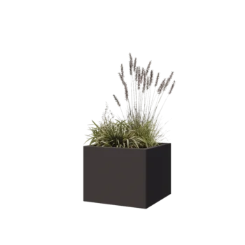 Steel planter - Square - 50 x 50 x 40 cm - RAL7016 matt (anthracite grey) - Without bottom plate