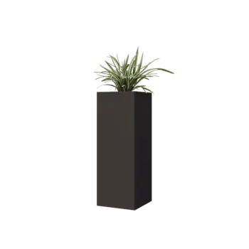 Steel planter - Square - 30 x 30 x 80 cm - RAL7016 matt (anthracite grey) - Without bottom plate