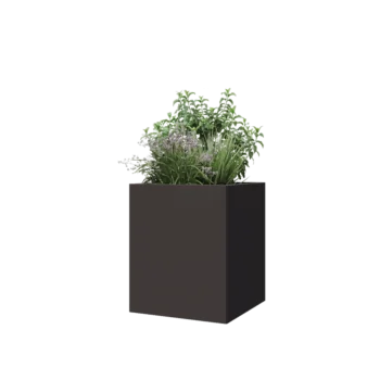 Steel planter - Square - 50 x 50 x 60 cm - RAL7016 matt (anthracite grey) - Without bottom plate