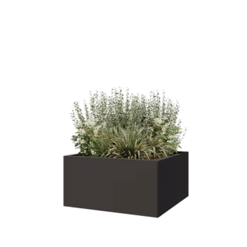 Steel planter - Square - 80 x 80 x 40 cm - Other RAL colour - Without bottom plate