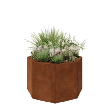 Corten steel planter - Octagon - 96,6 x 96,6 x 60 cm - Without bottom plate