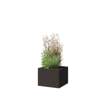 Steel planter - Square - 40 x 40 x 30 cm - RAL7016 matt (anthracite grey) - Without bottom plate