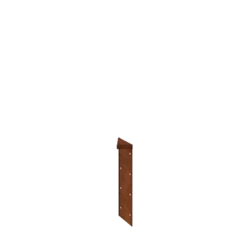 Corten steel planter - Corner piece 180° - 40 cm