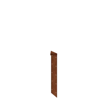 Corten steel planter - Corner piece 180° - 50 cm