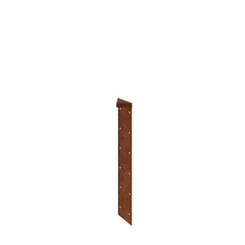 Corten steel planter - Corner piece 180° - 60 cm