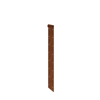 Corten steel planter - Corner piece 180° - 80 cm
