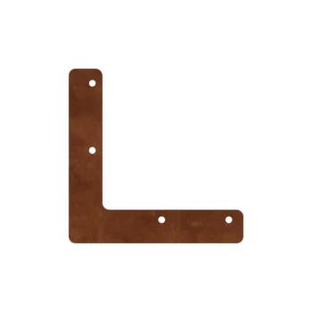 Corten steel planter - Joining plate - Corner