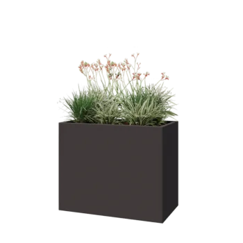 Steel planter - Rectangle - 100 x 50 x 80 cm - Other RAL colour - Without bottom plate