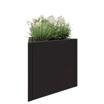 Steel planter - Triangle equilateral - 70,6 x 61 x 60 cm - Other RAL colour - Without bottom plate