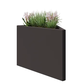 Steel planter - Triangle isosceles - 83,9 x 46,4 x 60 cm - Other RAL colour - Without bottom plate