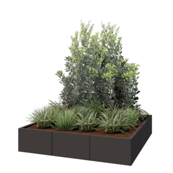Steel planter XXL - Square - 150 x 150 x 30 cm - Other RAL colour - Without bottom plate