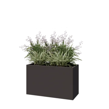 Steel planter - Rectangle - 100 x 40 x 60 cm - Other RAL colour - Without bottom plate