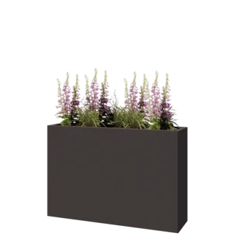 Steel planter - Rectangle - 120 x 30 x 80 cm - Other RAL colour - Without bottom plate