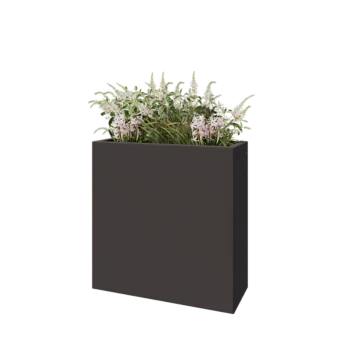 Steel planter - Rectangle - 80 x 30 x 80 cm - RAL7016 matt (anthracite grey) - Without bottom plate