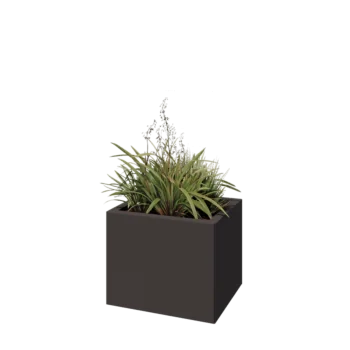 Steel planter - Rectangle - 50 x 40 x 40 cm - RAL7016 matt (anthracite grey) - With bottom plate