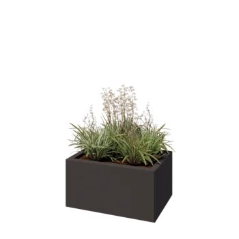 Steel planter - Rectangle - 60 x 40 x 30 cm - RAL7016 matt (anthracite grey) - Without bottom plate