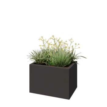 Steel planter - Rectangle - 60 x 40 x 40 cm - RAL7016 matt (anthracite grey) - Without bottom plate