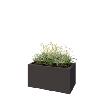 Steel planter - Rectangle - 80 x 40 x 40 cm - Other RAL colour - Without bottom plate