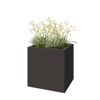 Steel planter - Rectangle - 60 x 50 x 60 cm - RAL7016 matt (anthracite grey) - Without bottom plate