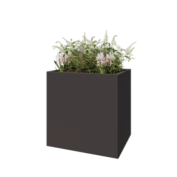 Steel planter - Rectangle - 80 x 60 x 80 cm - Other RAL colour - Without bottom plate