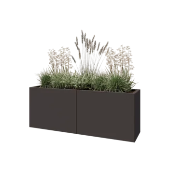 Steel planter XXL - Rectangle - 160 x 40 x 60 cm - Other RAL colour - Without bottom plate