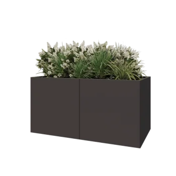 Steel planter XXL - Rectangle - 160 x 80 x 80 cm - Other RAL colour - Without bottom plate