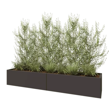 Steel planter XXL - Rectangle - 240 x 50 x 40 cm - Other RAL colour - Without bottom plate