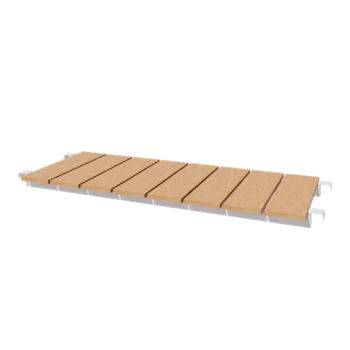Steel garden bench - 130 x 44,3 cm - RAL9005 matt (white)