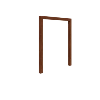 Corten steel pergola - Straight - 200 x 230 cm - Without concrete base