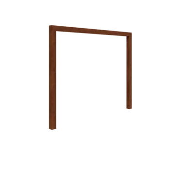 Corten steel pergola - Straight - 300 x 230 cm - Without concrete base