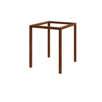 Corten steel pergola - Square - 224 x 200 x 230 cm - Without concrete base
