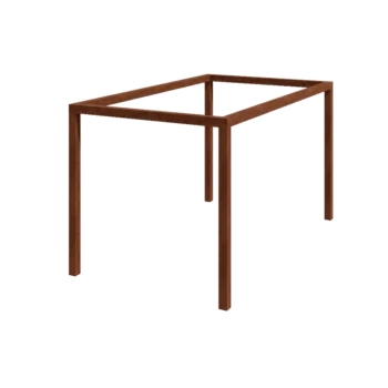 Corten steel pergola - Rectangle - 424 x 250 x 230 cm - Without concrete base