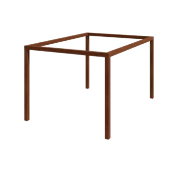 Corten steel pergola - Rectangle - 424 x 300 x 230 cm - Without concrete base