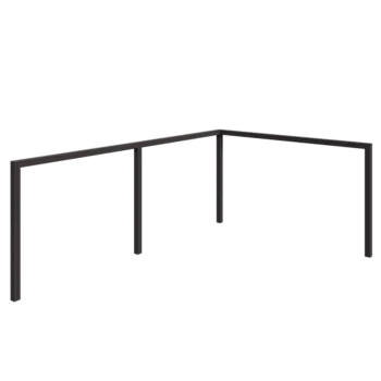 Steel pergola - Corner - 600 x 412 x 230 cm - Other RAL colour - Without concrete base