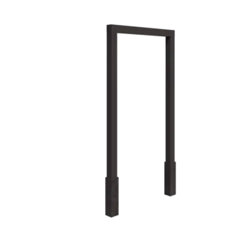 Steel pergola - Straight - 200 x 230 cm - Other RAL colour - With concrete base