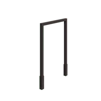 Steel pergola - Straight - 200 x 230 cm - RAL7016 matt (anthracite grey) - With concrete base