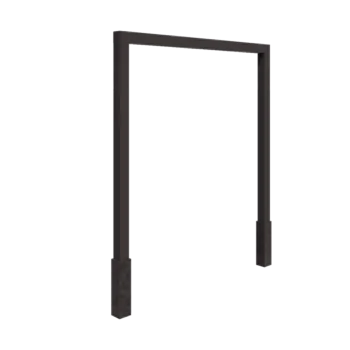 Steel pergola - Straight - 250 x 230 cm - Other RAL colour - With concrete base