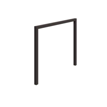 Steel pergola - Straight - 300 x 230 cm - RAL7016 matt (anthracite grey) - Without concrete base