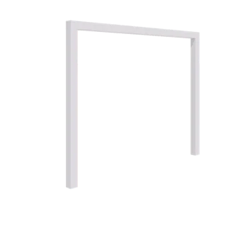 Steel pergola - Straight - 300 x 230 cm - RAL9005 matt (white) - Without concrete base