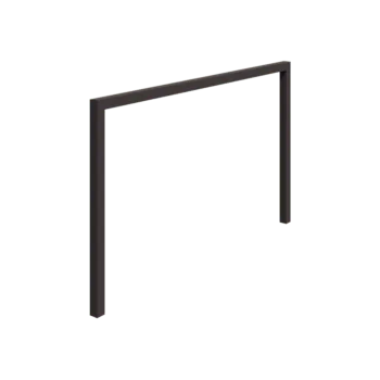 Steel pergola - Straight - 400 x 230 cm - RAL7016 matt (anthracite grey) - Without concrete base