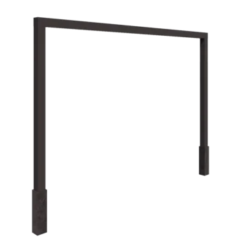 Steel pergola - Straight - 400 x 230 cm - Other RAL colour - With concrete base