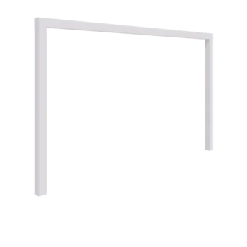 Steel pergola - Straight - 400 x 230 cm - RAL9005 matt (white) - Without concrete base